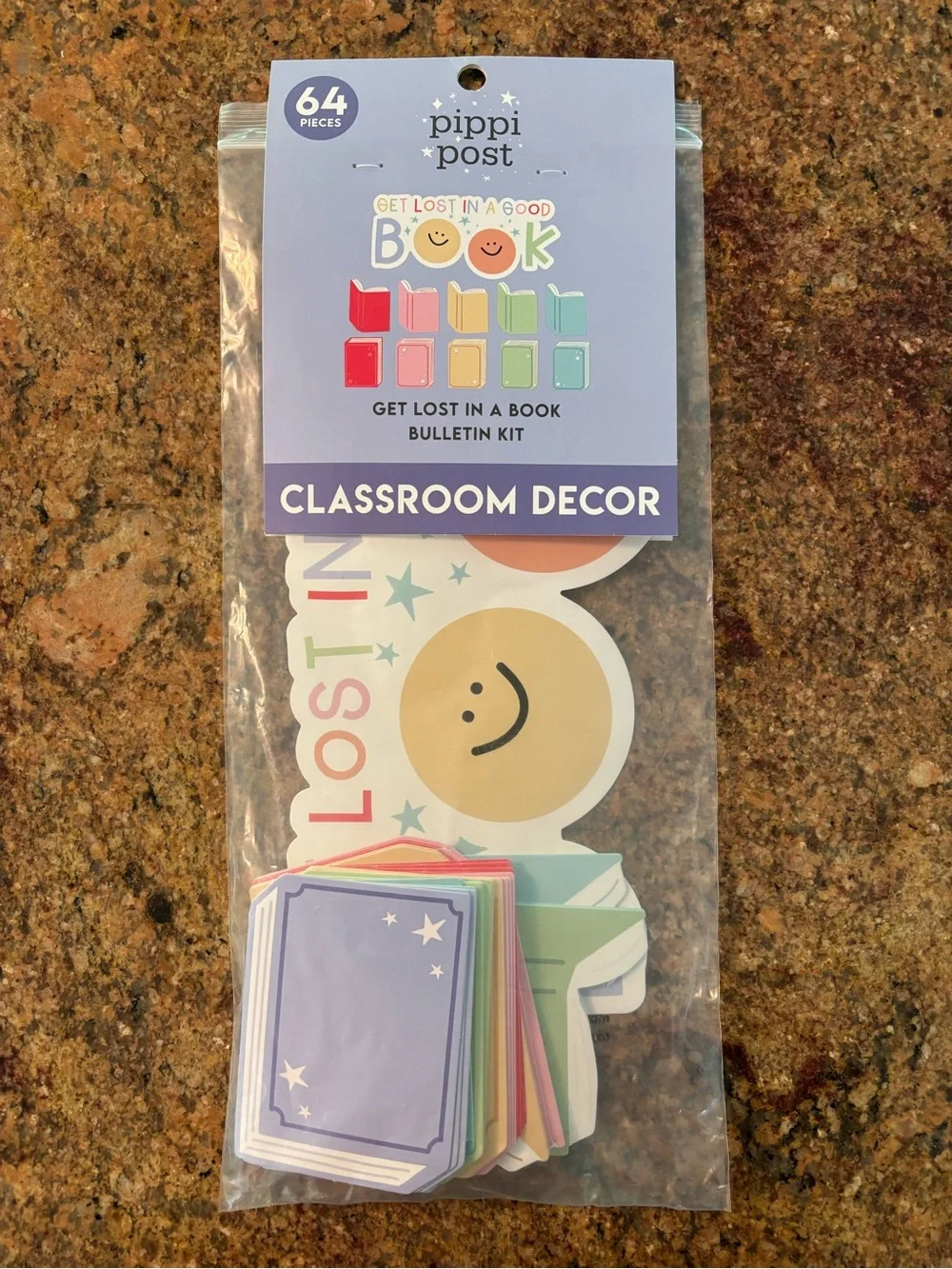 Pippi Post Get Lost in a Good Book Reading Decor Classroom Kit - 64 Pieces - New